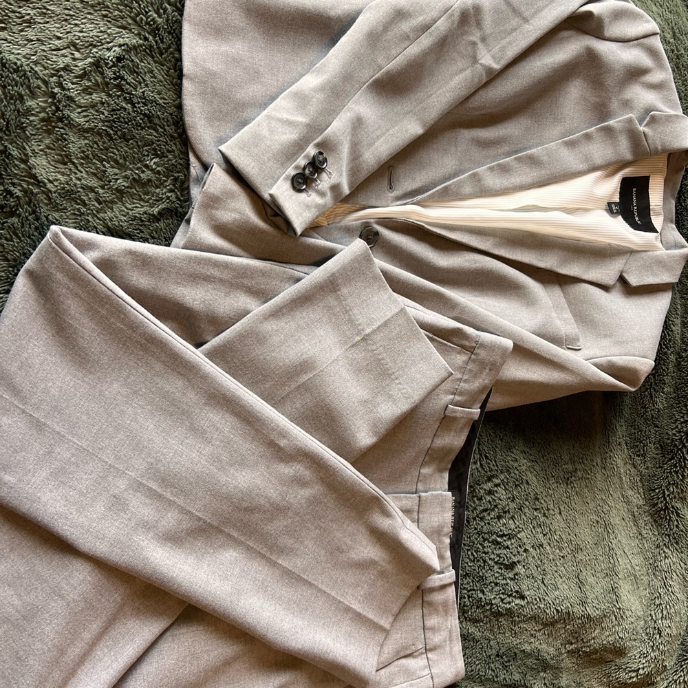 Banana Republic Grey Women’s Suit + Black slacks